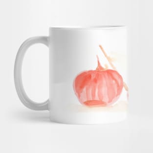 halloween, pumpkin, harvest, food, vegetable, diet, vegetarian, nature, autumn, watercolor, broom Mug